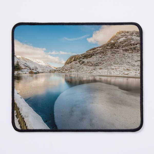 Item preview, Frozen Lake Ogwen Snowdonia Wales designed and sold by AJEvans.