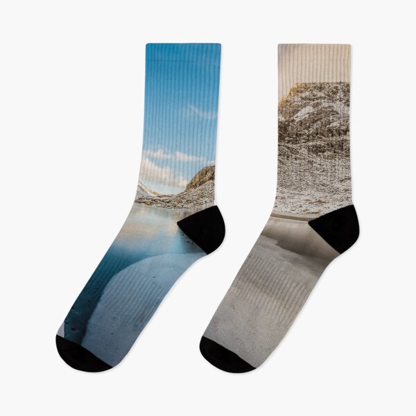 Item preview, Frozen Lake Ogwen Snowdonia Wales designed and sold by AJEvans.
