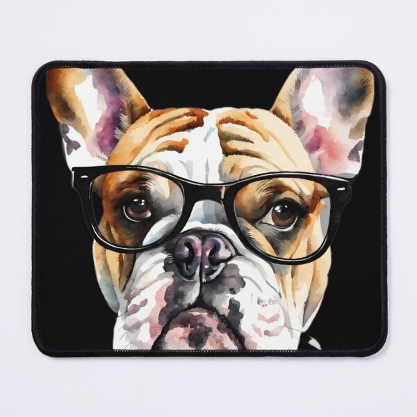 Item preview, intellectual bulldog with glasses designed and sold by Elitegraff.