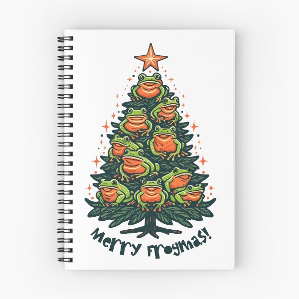 Item preview, Whimsical Croaks: Frogs Singing Merry Frogmas designed and sold by EmeraldeaArt.