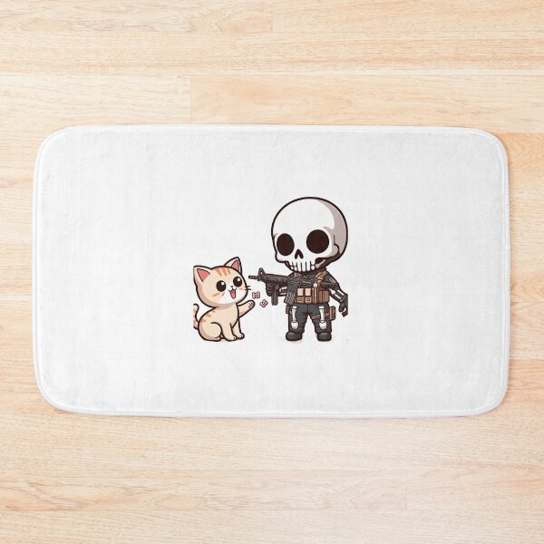 Item preview, Cute skeleton with orange kitty designed and sold by Wxjtecki.