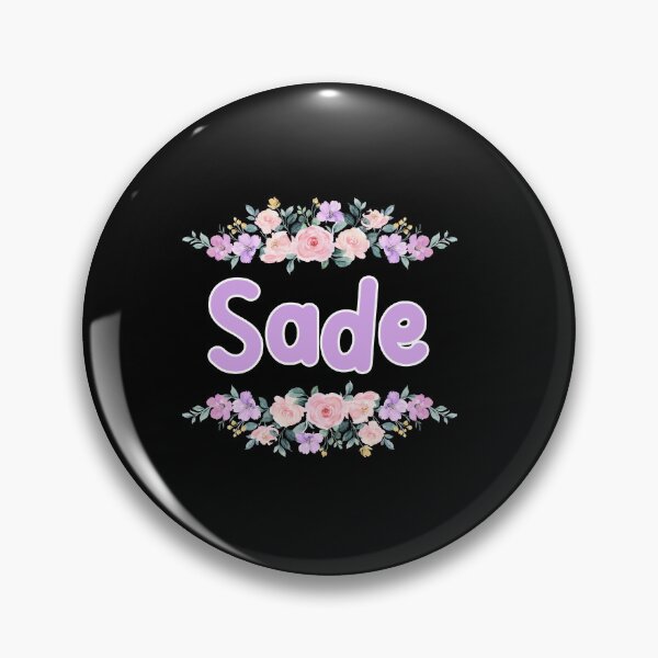 Item preview, Purple Flower Sade Name Label (Black) designed and sold by NormadWorld.