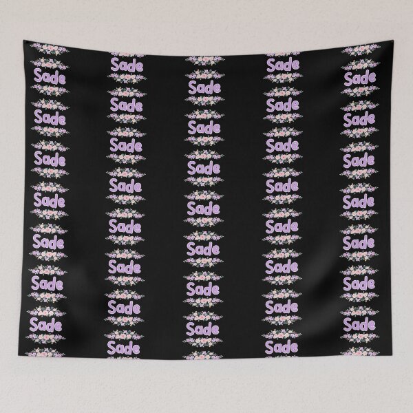 Item preview, Purple Flower Sade Name Label (Black) designed and sold by NormadWorld.