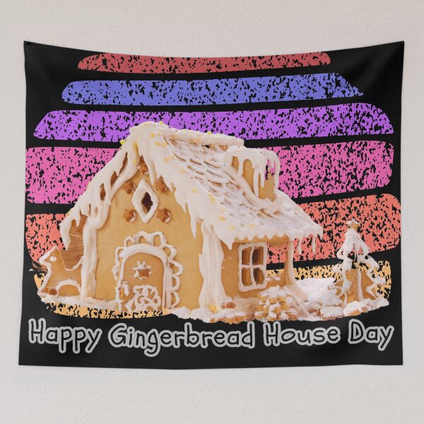 Item preview, "Gingerbread House Day" is a day when people around the world come together to build beautiful gingerbread houses and create fun during the Christmas festival. designed and sold by attakorn.