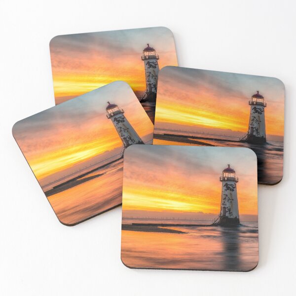 Item preview, Sunset At Talacre Lighthouse Wales designed and sold by AJEvans.