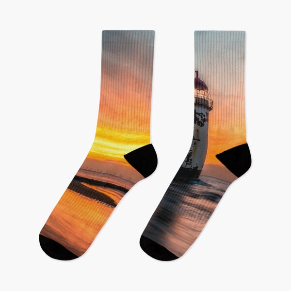 Item preview, Sunset At Talacre Lighthouse Wales designed and sold by AJEvans.