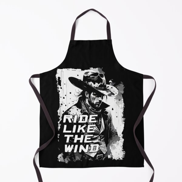Item preview, Ride Like The Wind Rugged VIntage Wild West Cowboy Quote Illustration designed and sold by Naumovski.
