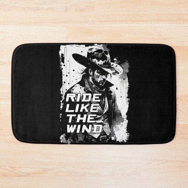 Item preview, Ride Like The Wind Rugged VIntage Wild West Cowboy Quote Illustration designed and sold by Naumovski.