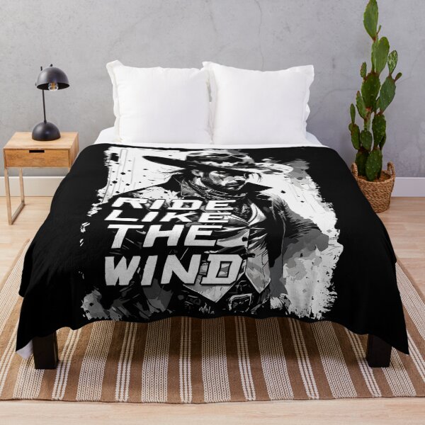 Item preview, Ride Like The Wind Rugged VIntage Wild West Cowboy Quote Illustration designed and sold by Naumovski.