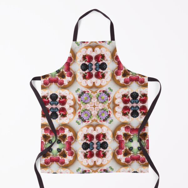 Item preview, Fruit and flower decorated whipped cream cakes abstract pattern designed and sold by Lady-Frost.