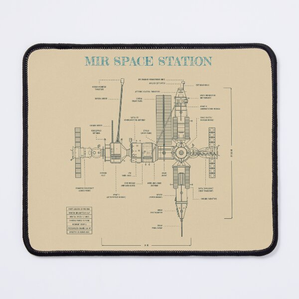 Item preview, Mir Space Station. Crewed Spaceflight Program (Parchment) designed and sold by BGALAXY.