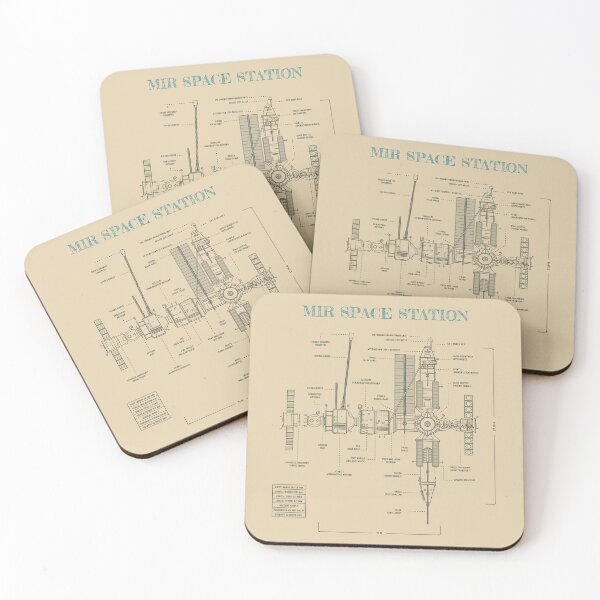 Item preview, Mir Space Station. Crewed Spaceflight Program (Parchment) designed and sold by BGALAXY.
