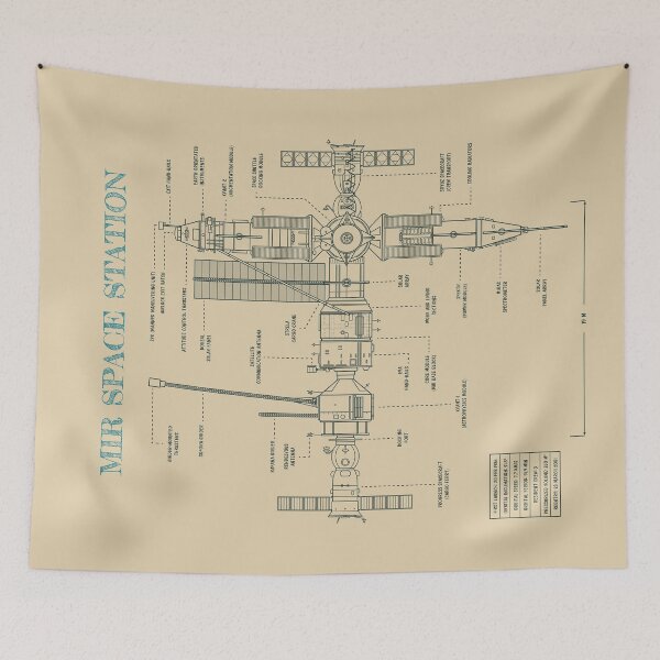 Item preview, Mir Space Station. Crewed Spaceflight Program (Parchment) designed and sold by BGALAXY.