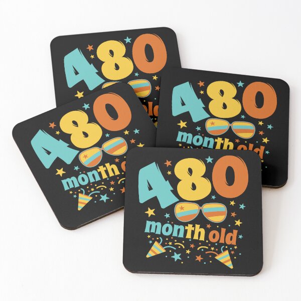 Item preview, Funny 40th Birthday, 480 month old  designed and sold by iclipart.
