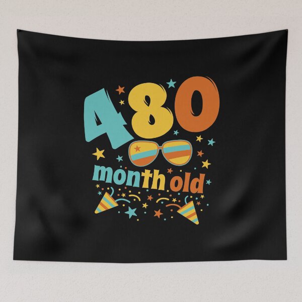 Item preview, Funny 40th Birthday, 480 month old  designed and sold by iclipart.