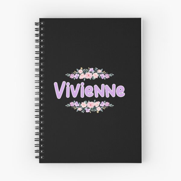 Item preview, Purple Flower Vivienne Name Label (Black) designed and sold by NormadWorld.