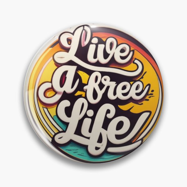 Item preview, Live A Free Life designed and sold by AImonk.