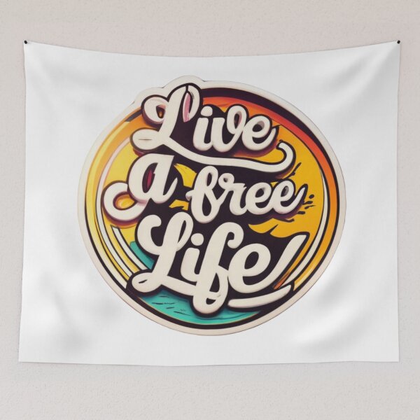 Item preview, Live A Free Life designed and sold by AImonk.