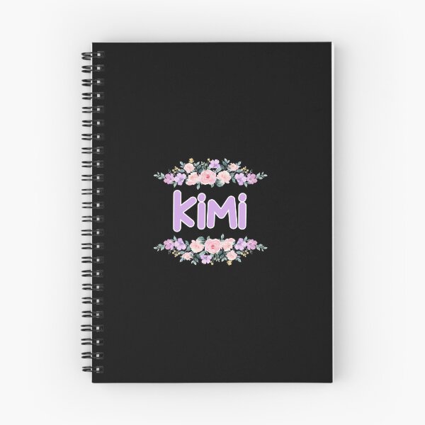 Item preview, Purple Flower Kimi Name Label (Black) designed and sold by NormadWorld.