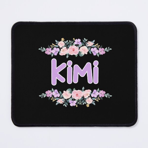 Item preview, Purple Flower Kimi Name Label (Black) designed and sold by NormadWorld.