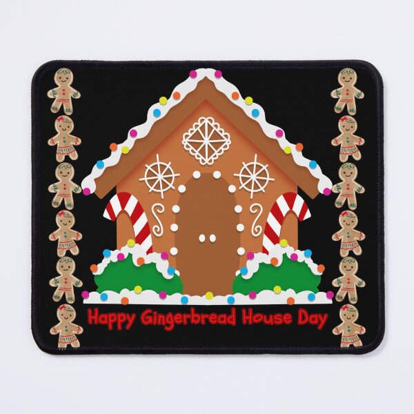 Item preview, "Gingerbread House Day" is a day when people around the world come together to build beautiful gingerbread houses and create fun during the Christmas festival. designed and sold by attakorn.