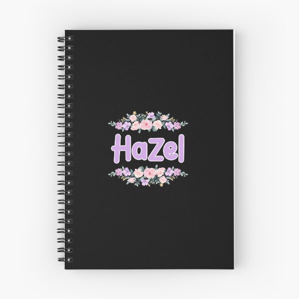 Item preview, Purple Flower Hazel Name Label (Black) designed and sold by NormadWorld.