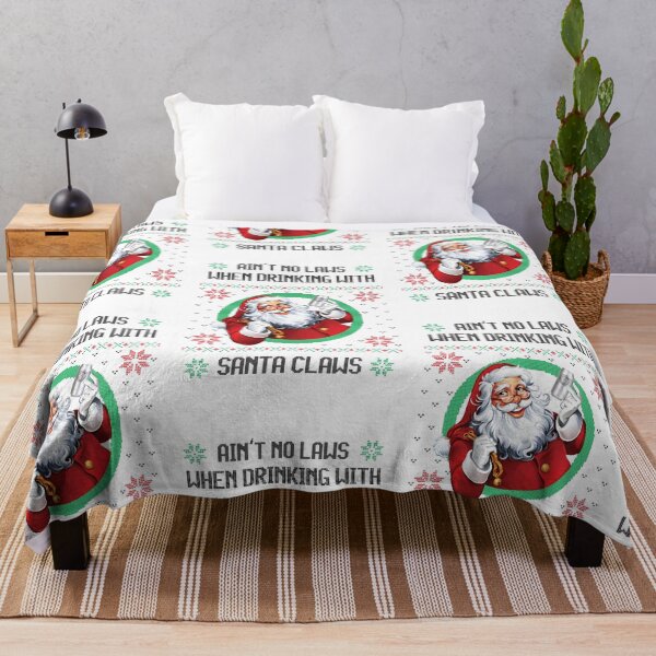 Item preview, aint no laws when drinking with santa claus christmas festive designed and sold by dimaxstore.