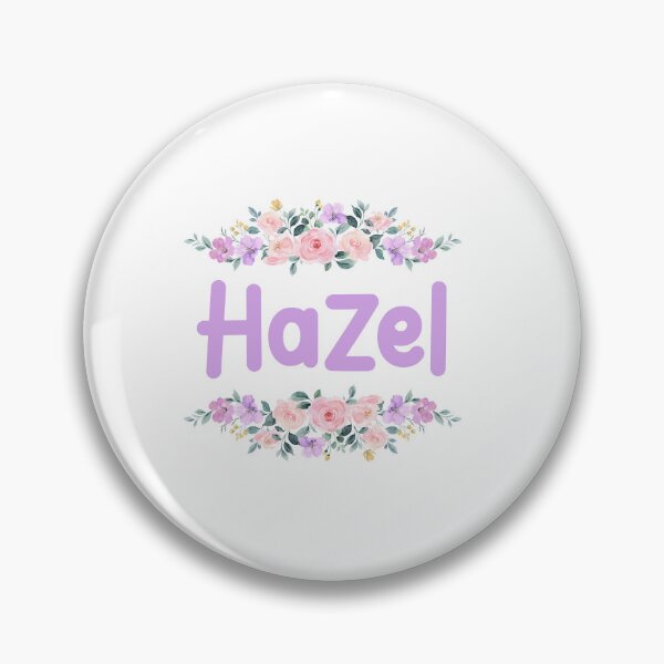 Item preview, Purple Flower Hazel Name Label designed and sold by NormadWorld.