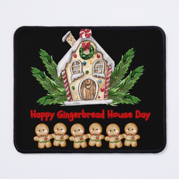 Item preview, "Gingerbread House Day" is a day when people around the world come together to build beautiful gingerbread houses and create fun during the Christmas festival. designed and sold by attakorn.