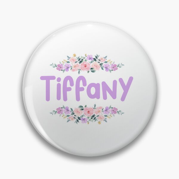 Item preview, Purple Flower Tiffany Name Label designed and sold by NormadWorld.