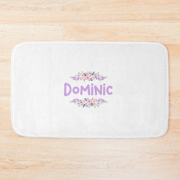 Item preview, Purple Flower Dominic Name Label designed and sold by NormadWorld.