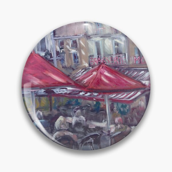 Item preview, French Brasserie - Moliére Pezenas - Oil Painting designed and sold by Autignac-Artist.