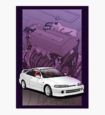 Integra dc2 with b series background Photographic Print