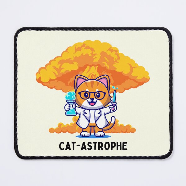 Item preview, Explosive Discovery: The Mad Scientist Cat designed and sold by RuyaFab.