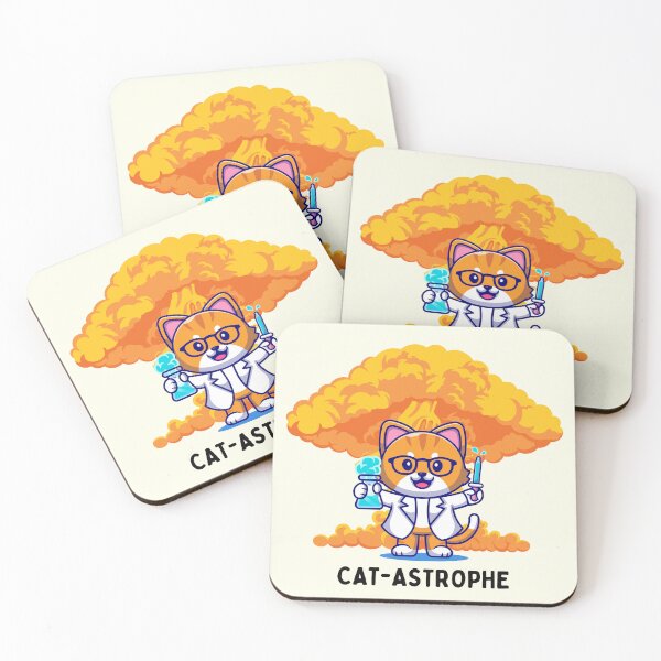 Item preview, Explosive Discovery: The Mad Scientist Cat designed and sold by RuyaFab.