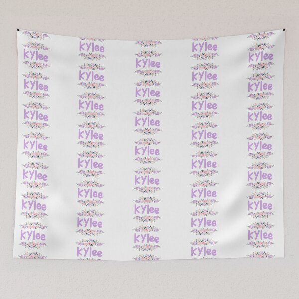 Item preview, Purple Flower Kylee Name Label designed and sold by NormadWorld.