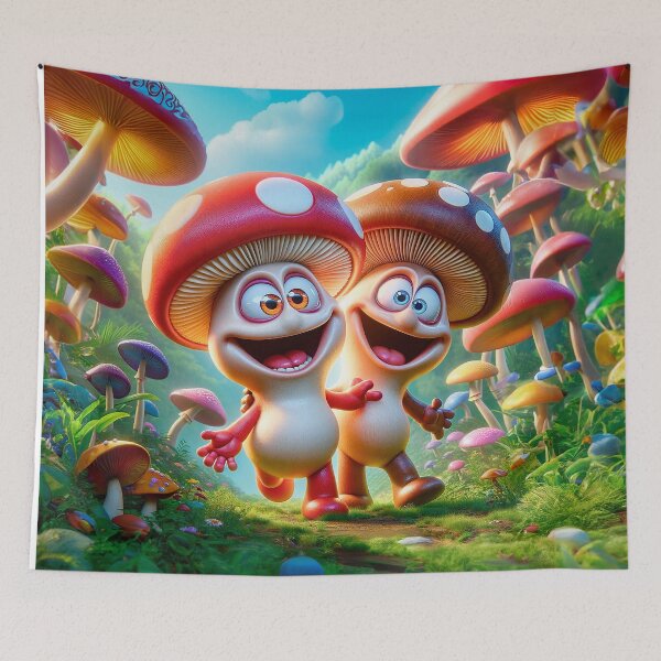 Item preview, Mushroom Mirth in Magic Glade designed and sold by nautilusart.