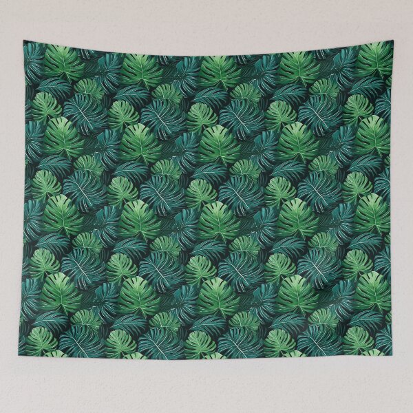 Item preview, Monstera Tropical Garden with Vibrant Flowers designed and sold by HisoTorDesign.