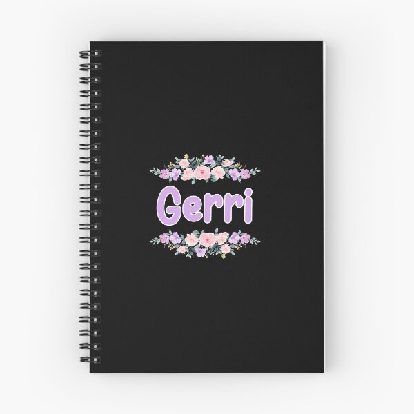 Item preview, Purple Flower Gerri Name Label (Black) designed and sold by NormadWorld.