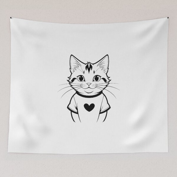Item preview, Cat in t shirts design  designed and sold by Kulpi6147.