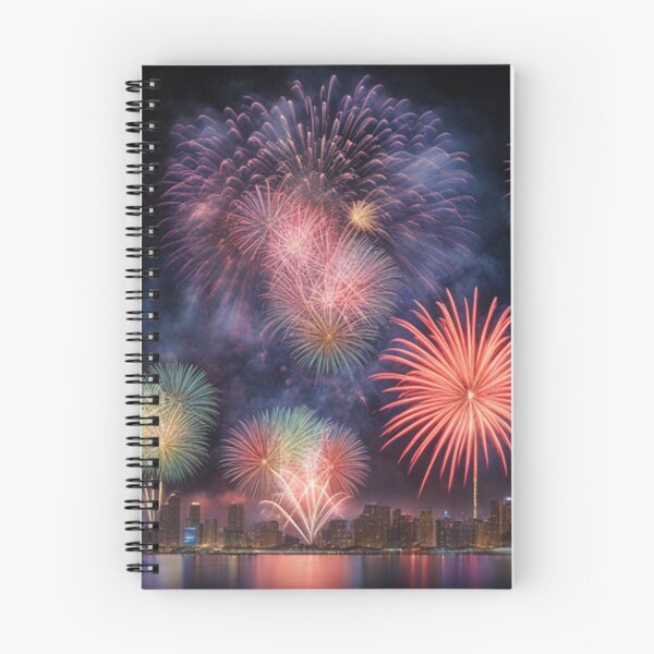Item preview, show of fireworks for happy new year designed and sold by Planet Designs.