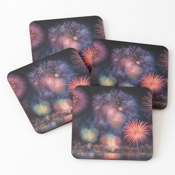 Item preview, show of fireworks for happy new year designed and sold by Planet Designs.