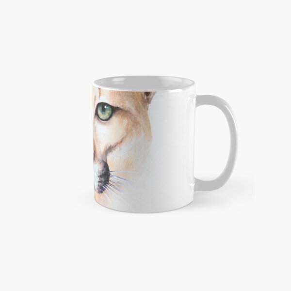 Mountain Lion Watercolor Classic Mug