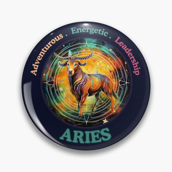 Item preview, Vibrant Daily Horoscopes Aries zodiac- Horescope/SunSign Theme  on  blue back ground designed and sold by CosmicNook1.
