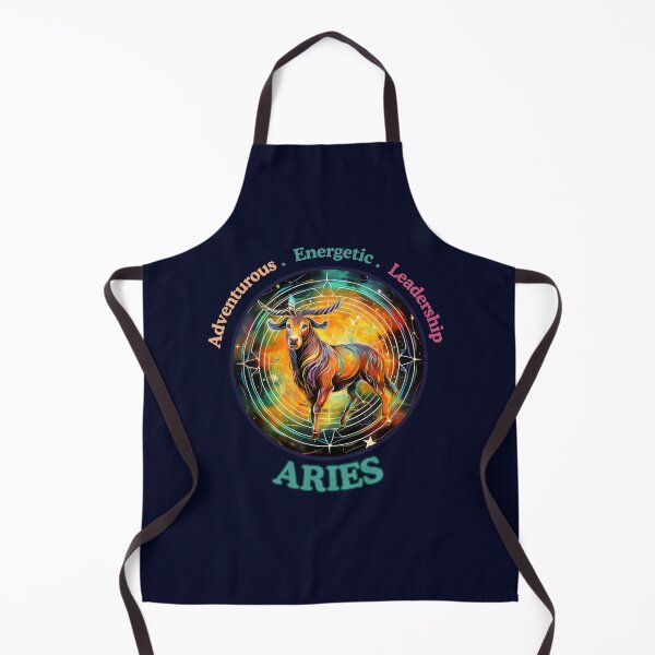 Item preview, Vibrant Daily Horoscopes Aries zodiac- Horescope/SunSign Theme on blue back ground designed and sold by CosmicNook1.