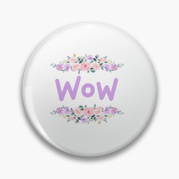 Item preview, Purple Flower Wow Name Label designed and sold by NormadWorld.