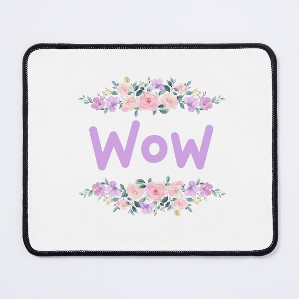 Item preview, Purple Flower Wow Name Label designed and sold by NormadWorld.