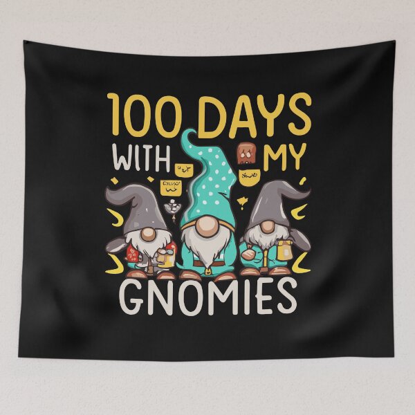 Item preview, 100th Day Of School Gnome Teachers Students 100 Days Smarter designed and sold by Pitchou07.