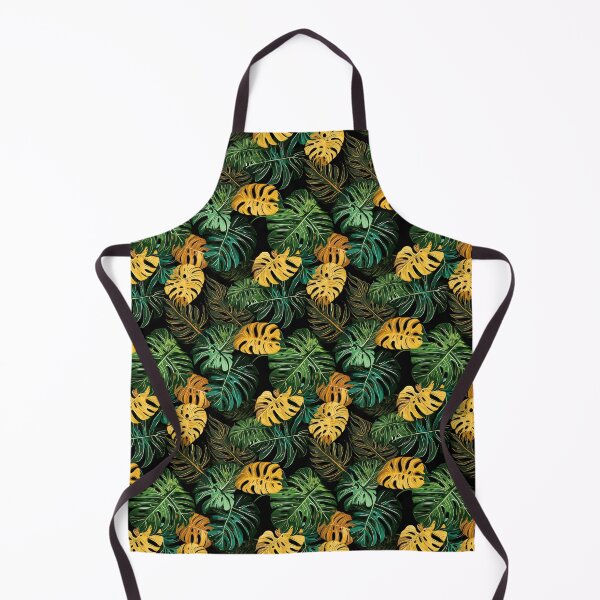 Item preview, Monstera Vibrant Tropical Leaves on a Black Background designed and sold by HisoTorDesign.