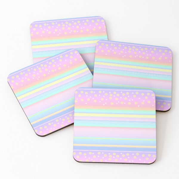 Item preview, Pastel pink blue dots and lines | soft light aesthetic pink blue striped designed and sold by lausn.